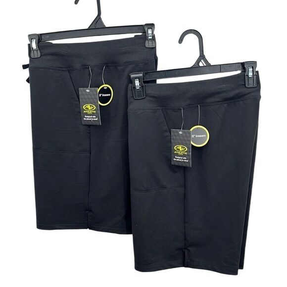 Women's French Terry Cloth Bermuda Shorts 2-Pack Size M - Picture 1 of 7